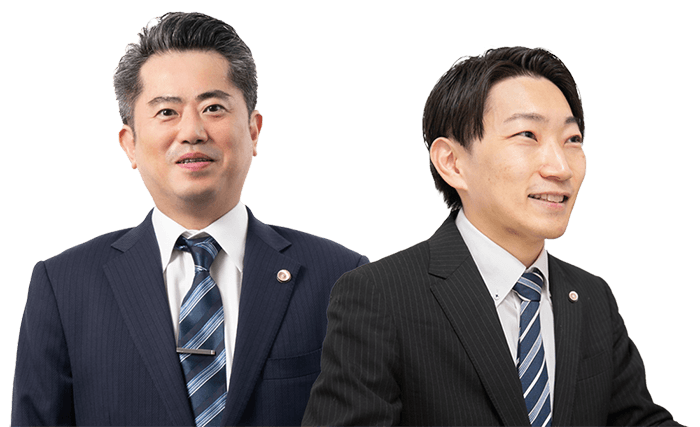 代表弁護士 倉橋芳英、弁護士 菅崇昭
