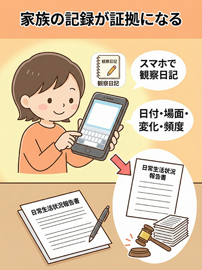 ご家族から積極的に