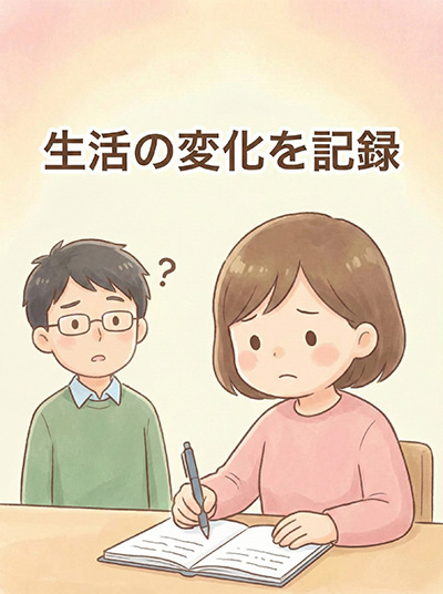生活の変化を記録するご家族