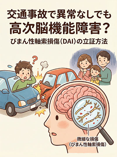 交通事故で異常なしでも高次脳機能障害？びまん性軸索損傷（DAI）の立証方法
